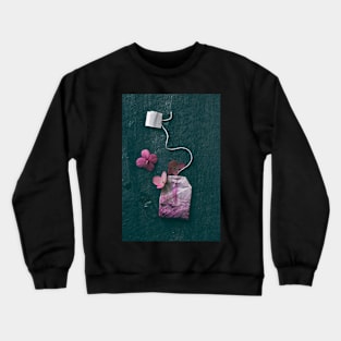 The Art of Tea on Black Crewneck Sweatshirt